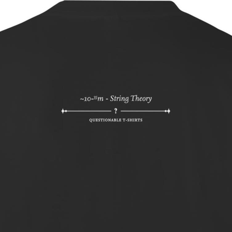 Planck's Length T-Shirt – Minimalist String Theory Apparel