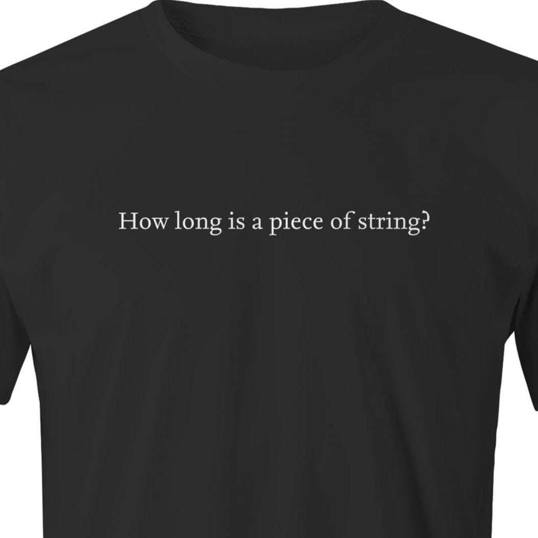 Planck's Length T-Shirt – Minimalist String Theory Apparel