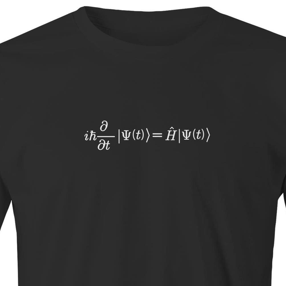 Schrödinger Equation T-Shirt – Minimalist Quantum Mechanics Apparel